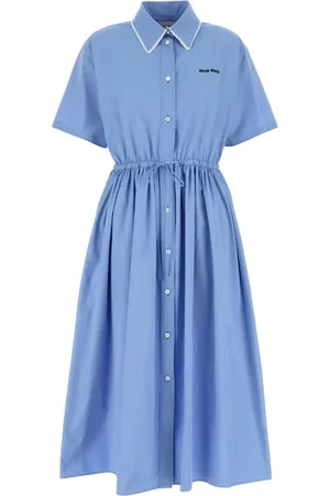 Miu Miu Robe-chemise en popeline