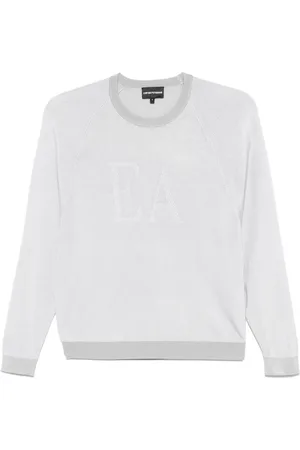 Emporio Armani Pull à logo en jacquard