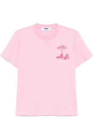 Msgm T-shirt à logo brodé