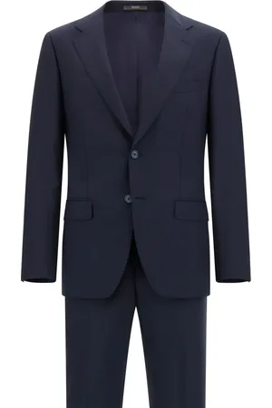 Boggi Milano Costume en laine à rayures