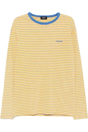 We11 Done T-shirt Logo Striped