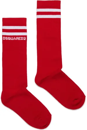 Dsquared2 Chaussettes à logo en intarsia