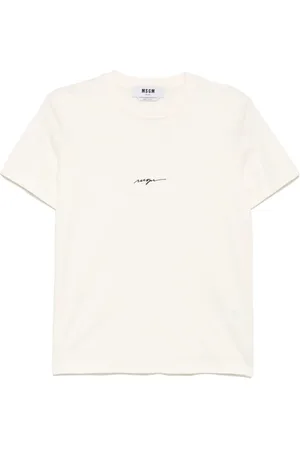 Msgm T-shirt à logo brodé