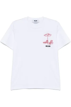 Msgm T-shirt à logo brodé