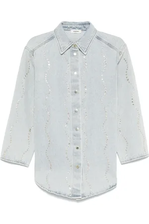 Sandro T-shirt à ornements strassés