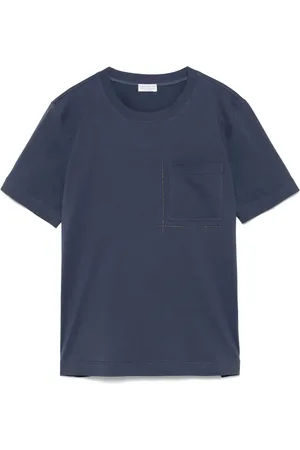 Brunello Cucinelli T-shirt à ornements métalliques