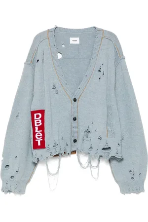 DOUBLET Cardigan en jean recyclé