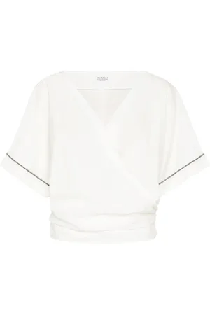 Brunello Cucinelli Blouse à ornements métalliques