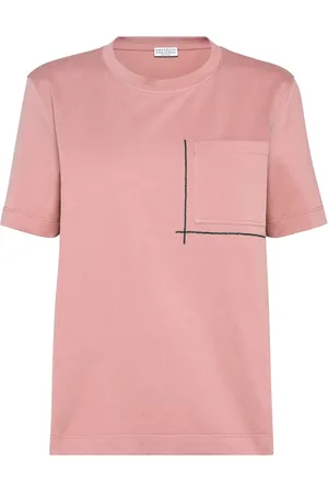 Brunello Cucinelli T-shirt à ornements métalliques