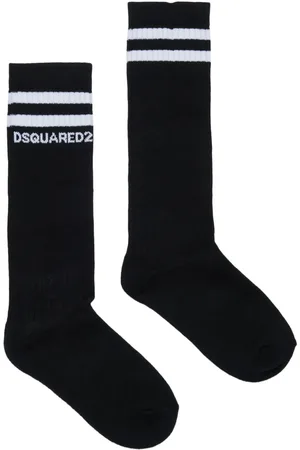 Dsquared2 Chaussettes à logo en intarsia