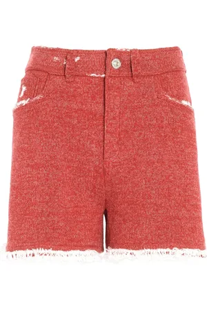 Barrie Short en jean à bords frangés