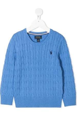 Ralph Lauren Pull en maille torsadée à col rond