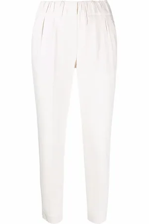 Brunello Cucinelli Pantalon court à taille haute