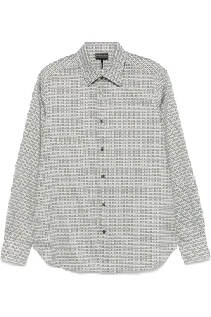 Emporio Armani Chemise à imprimé géométrique