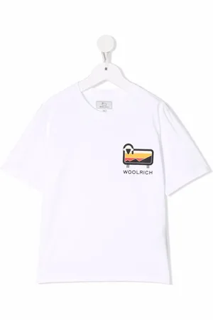Woolrich T-shirt en coton biologique à logo imprimé