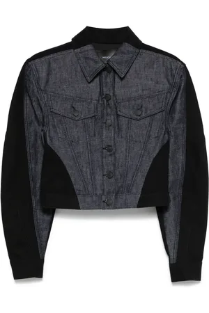 MUGLER Veste colour block en jean