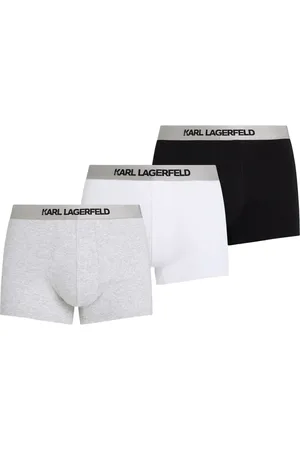 Karl Lagerfeld Lot de trois boxers à taille métallisée
