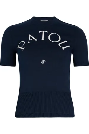 Patou T-shirt en maille à logo jacquard