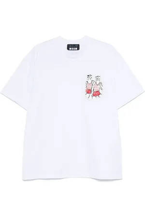 Msgm X Luke Edward Hall t-shirt à patch Sailors in Love