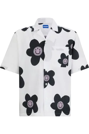 HUGO BOSS Chemise en coton à fleurs