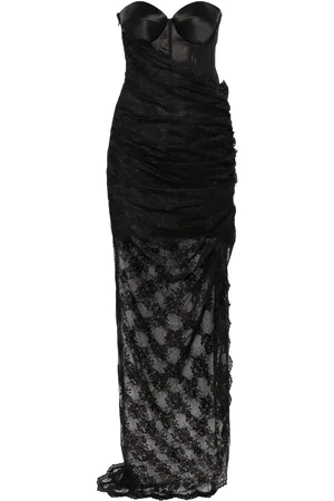 GIUSEPPE DI MORABITO Robe en dentelle à coupe longue