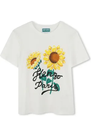 Kenzo T-shirt à imprimé tournesol