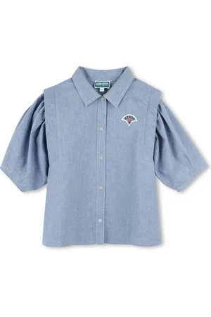Kenzo Chemise en coton à logo imprimé