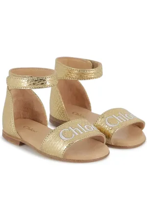 Chloé Sandales à effet métallisé