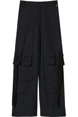 Twin-Set Pantalon Crêpe de Chine à poches cargo
