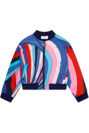 PUCCI Junior Veste bomber à design multicolore