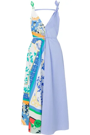 Moschino Robe longue à empiècements
