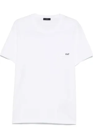 FAY T-shirt à logo brodé