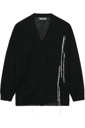 YOHJI YAMAMOTO Cardigan à coutures contrastantes