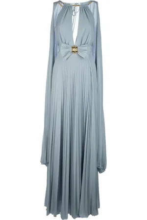 Elisabetta Franchi Robe longue à design de cape
