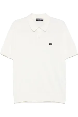 Dolce & Gabbana Polo en coton à plaque logo
