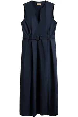 Woolrich Robe mi-longue à taille ceinturée