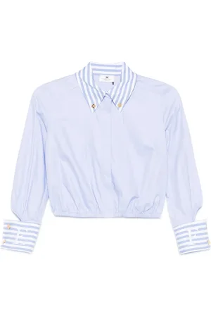 Elisabetta Franchi Chemise en popeline à détails rayés