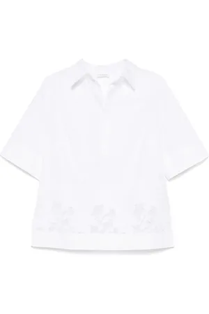 P.A.R.O.S.H. Blouse à fleurs brodées