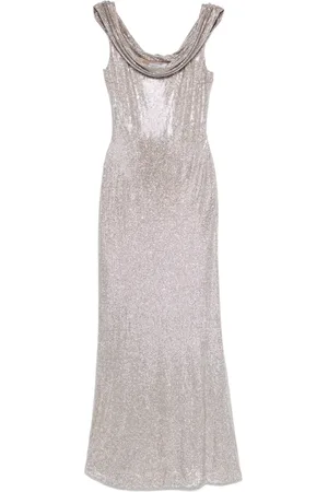 GIUSEPPE DI MORABITO Robe longue à ornements en cristal