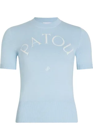 Patou T-shirt en maille à logo jacquard