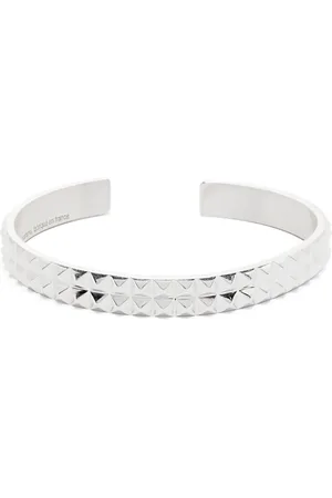 Le Gramme Pyramid-guilloche bracelet