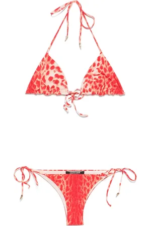 Roberto Cavalli Bikini à imprimé peau de jaguar