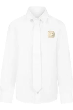 Balmain Chemise à logo brodé