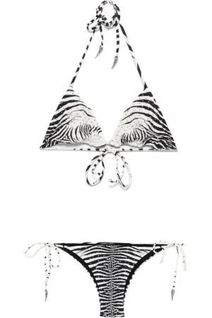 Roberto Cavalli Bikini à motif zébré