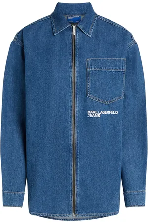 Karl Lagerfeld Veste en jean à fermeture zippée