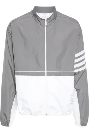Thom Browne Veste zippée à 4 bandes signature