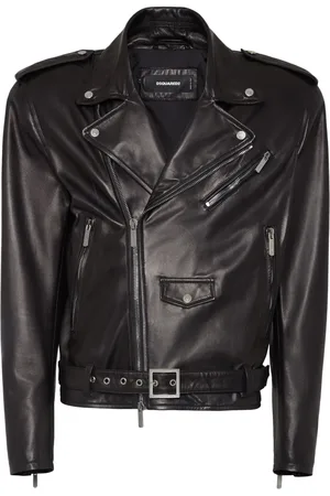 Dsquared2 Veste zippée en cuir