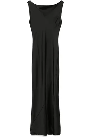 Norma Kamali Robe longue sans manches à design drapé