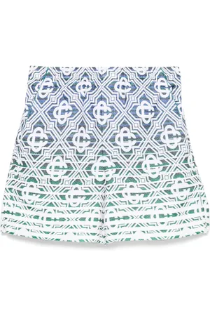 Casablanca Short monogrammé en tissu éponge à effet dégradé