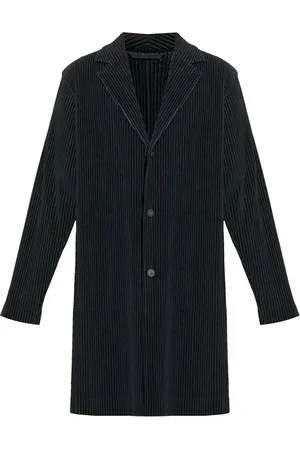 Issey Miyake Manteau à design plissé